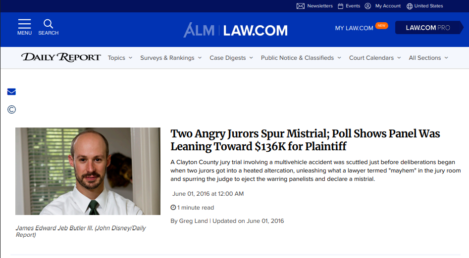 Two Angry Jurors Spur Mistrial