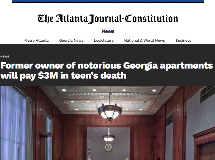 Former owner of notorious Georgia apartments