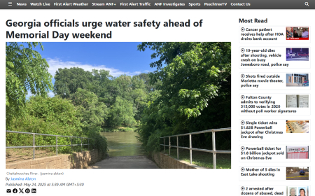 Georgia officials urge water safety ahead of Memorial Day weekend