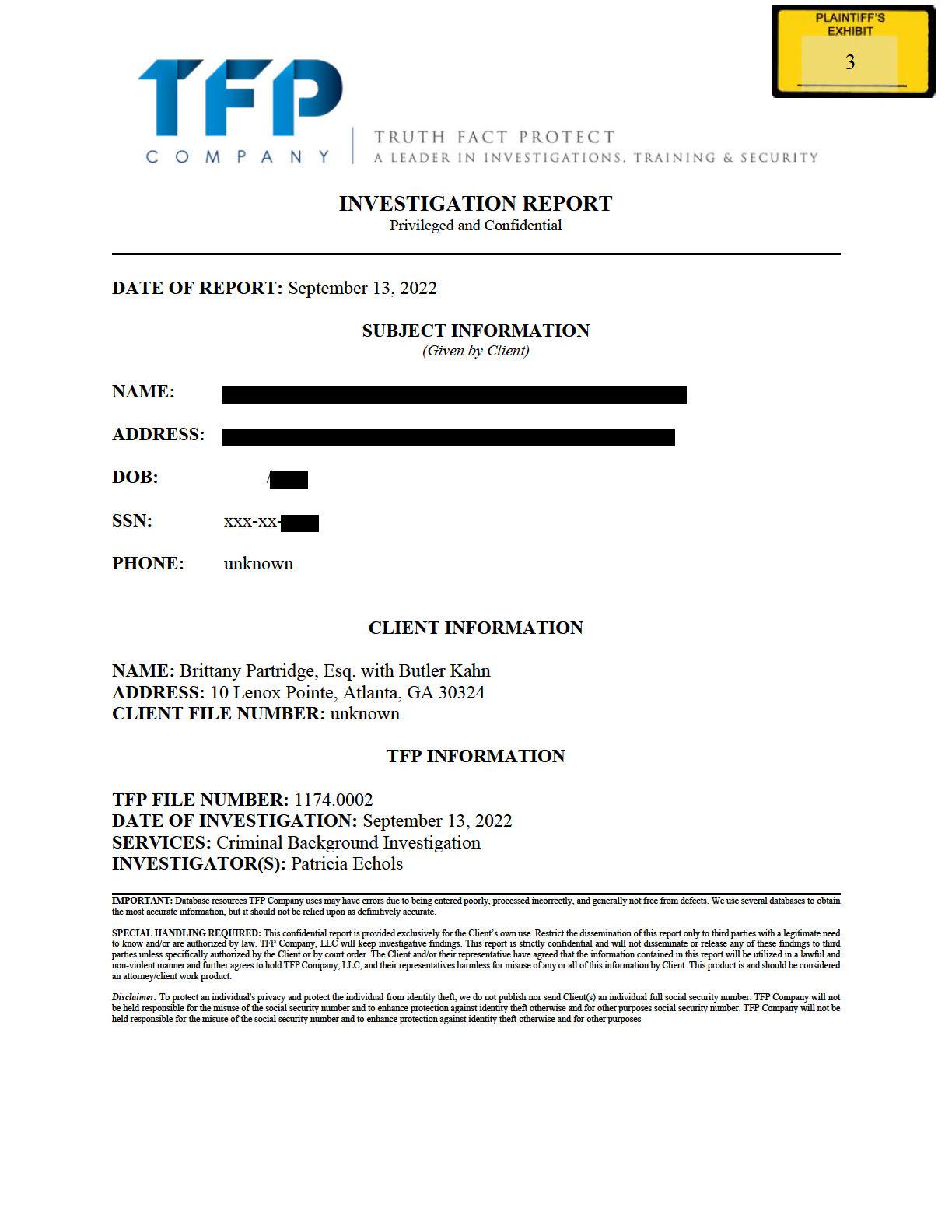 Background Check (redacted)